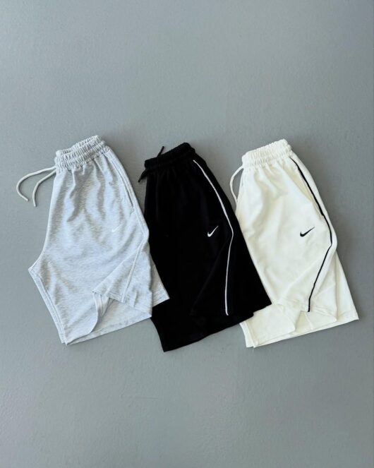 Nakışlı iki iplik oversize Şort